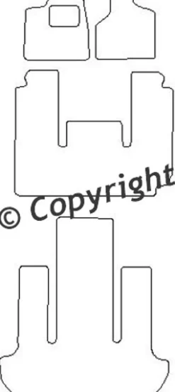Textilmattor H-line Chrysler Voyager III LWB