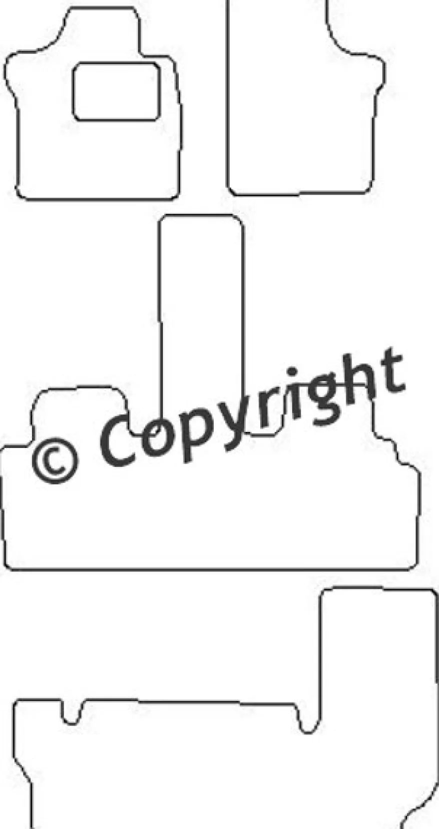 Textilmattor H-line Chrysler Voyager II LWB