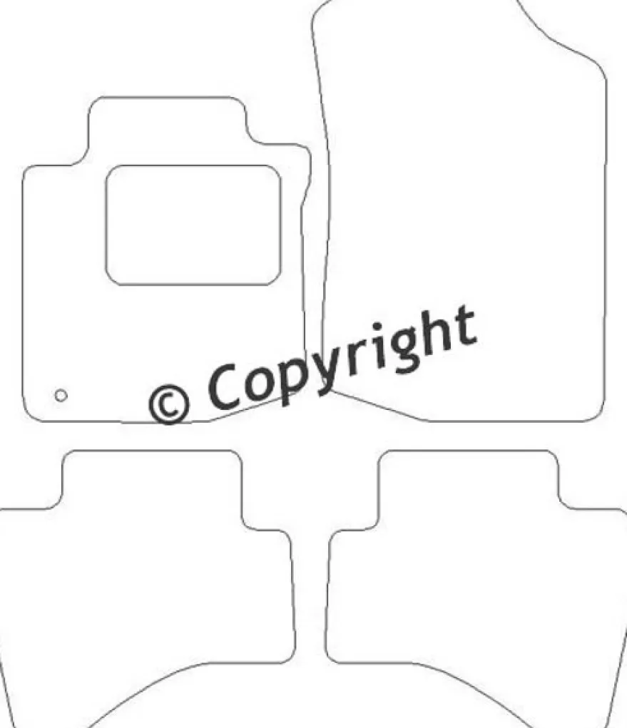 Textilmattor H-line Citroen C1