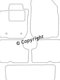 Textilmattor H-line Dacia Logan 7-Sits