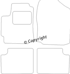 Textilmattor H-line Daihatsu Sirion II