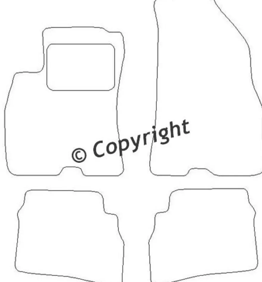 Textilmattor H-line Fiat Doblo