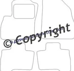 Textilmattor H-line Fiat Fiorino Qubo 5-dörrars