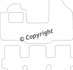 Textilmattor H-line Fiat Multipla