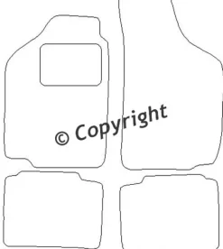 Textilmattor H-line Fiat Punto I