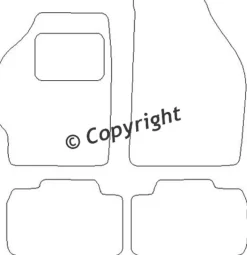 Textilmattor H-line Fiat punto II