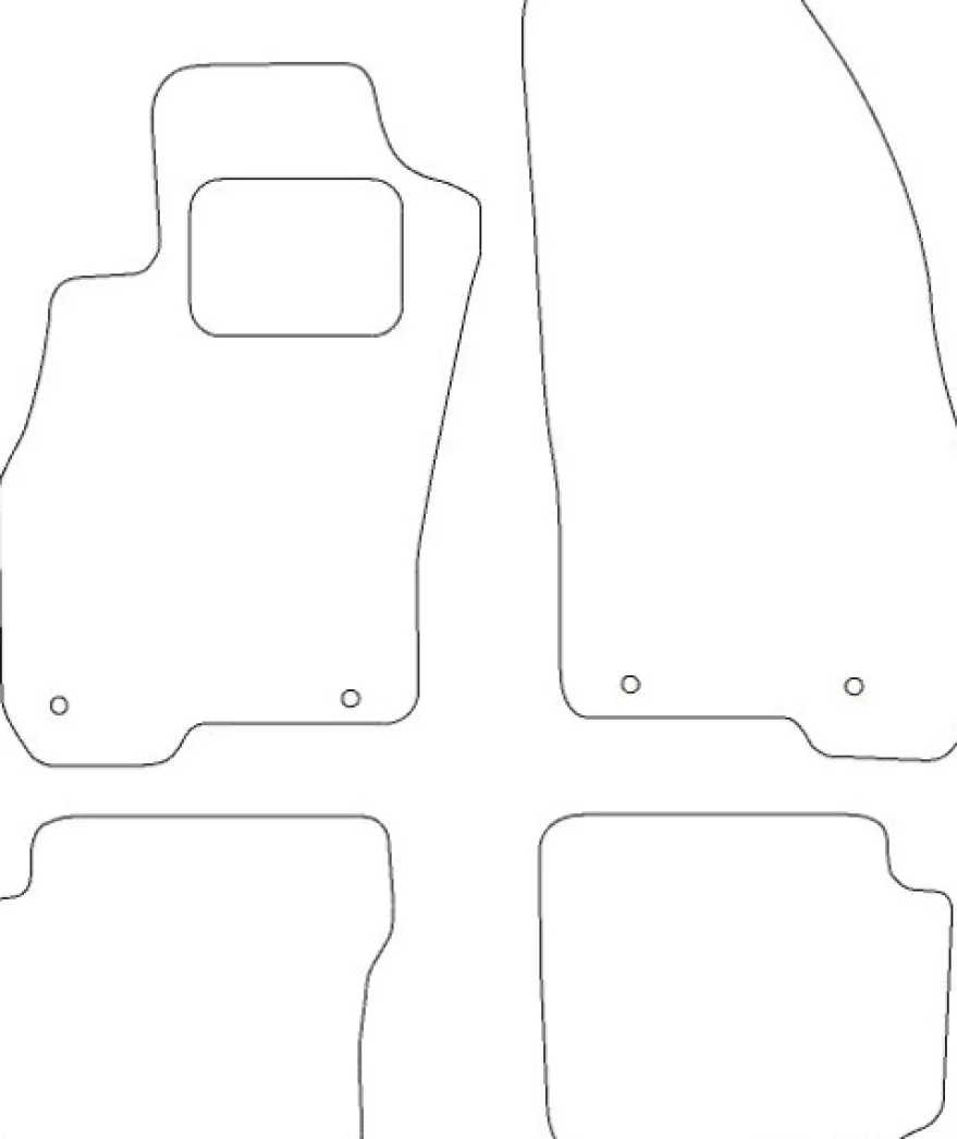 Textilmattor H-line Fiat Punto III