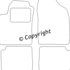 Textilmattor H-line Fiat Stilo 3-/5-dörrars