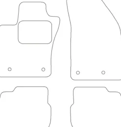 Textilmattor H-line Fiat Tipo