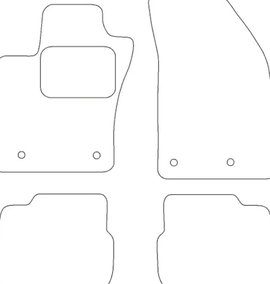 Textilmattor H-line Fiat Tipo