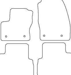 Textilmattor H-line Ford C-Max