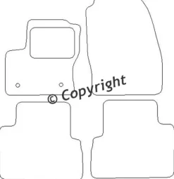 Textilmattor H-line Ford C-Max II