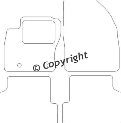 Textilmattor H-line Ford Focus II