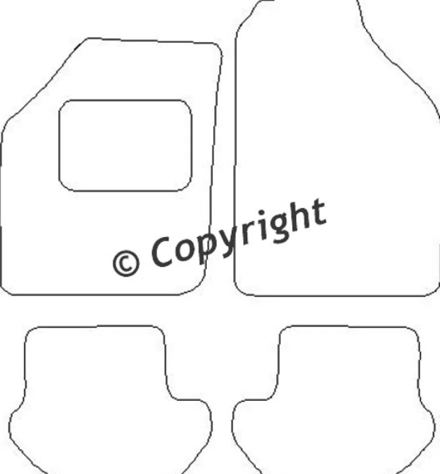 Textilmattor H-line Ford Ka I