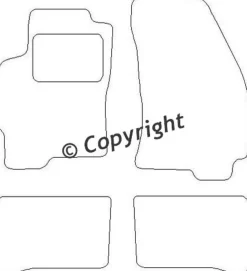 Textilmattor H-line Ford Mondeo III