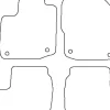 Textilmattor H-line Honda Civic IX 5-dörrars