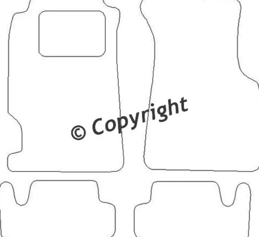 Textilmattor H-line Honda CRX III