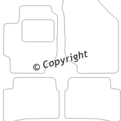 Textilmattor H-line Hyundai Accent III
