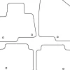 Textilmattor H-line Hyundai Grand Santa Fe 7-sits