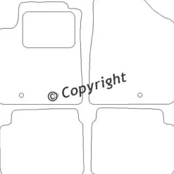 Textilmattor H-line Hyundai i10