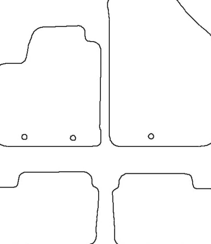 Textilmattor H-line Hyundai i10 II