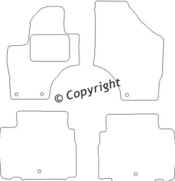 Textilmattor H-line Hyundai iX55