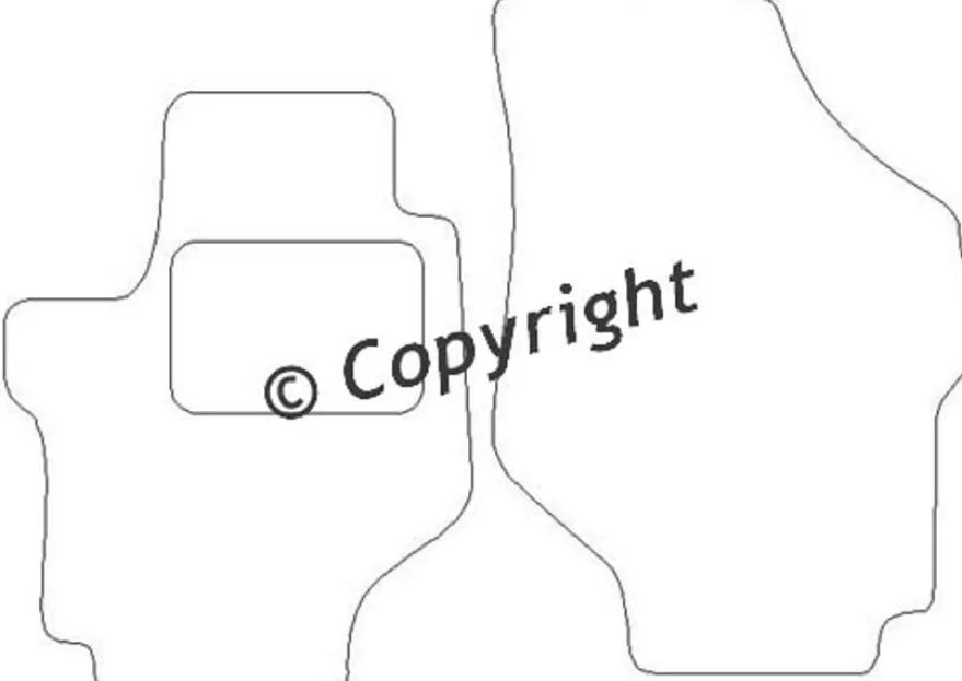 Textilmattor H-line Hyundai Trajet Highway Van