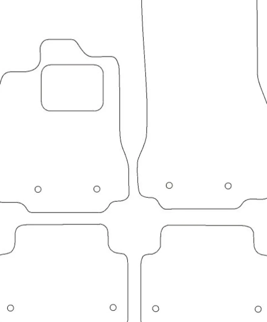 Textilmattor H-line Jaguar XF