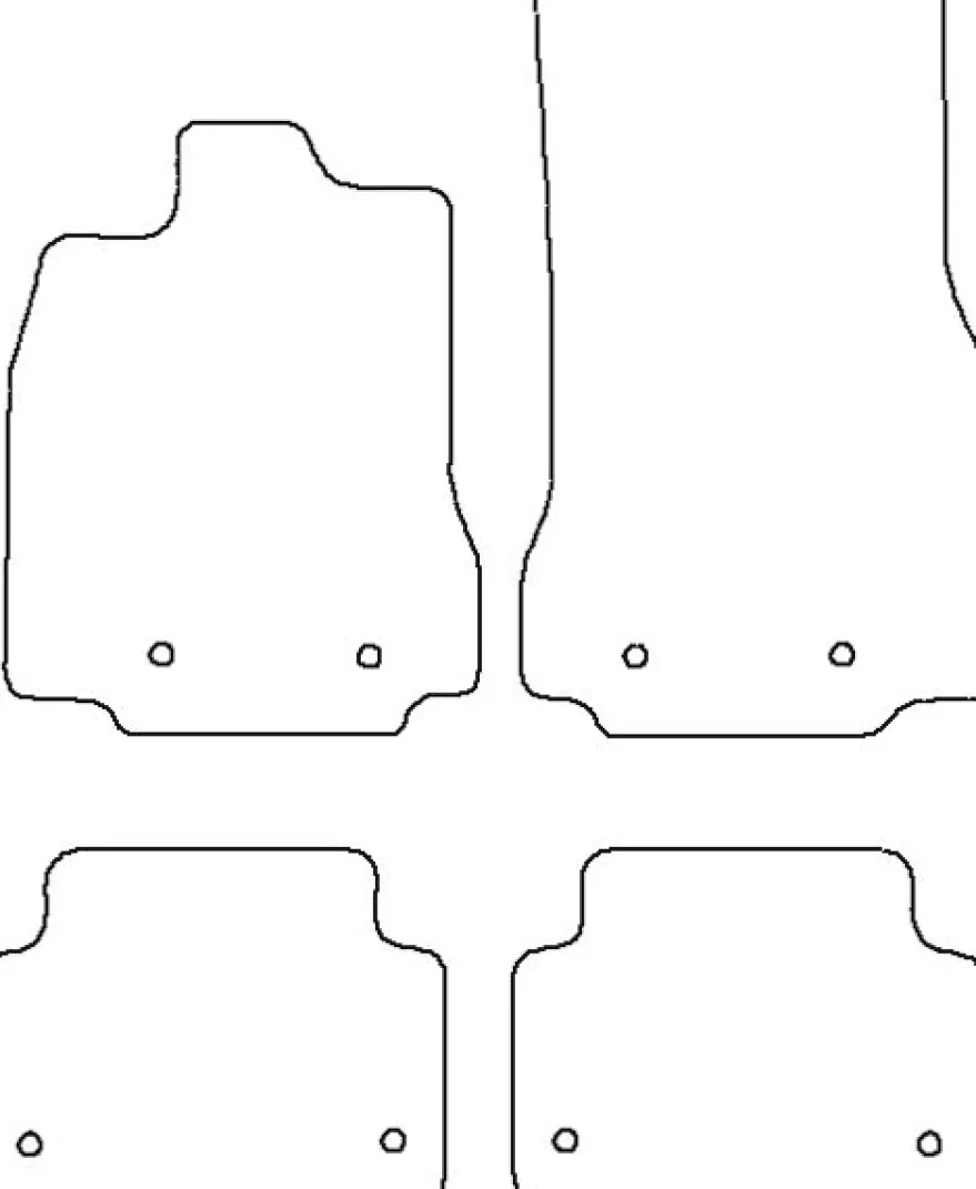 Textilmattor H-line Jaguar XF
