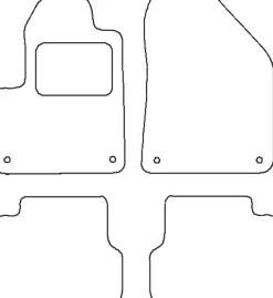 Textilmattor H-line Jeep Cherokee KL