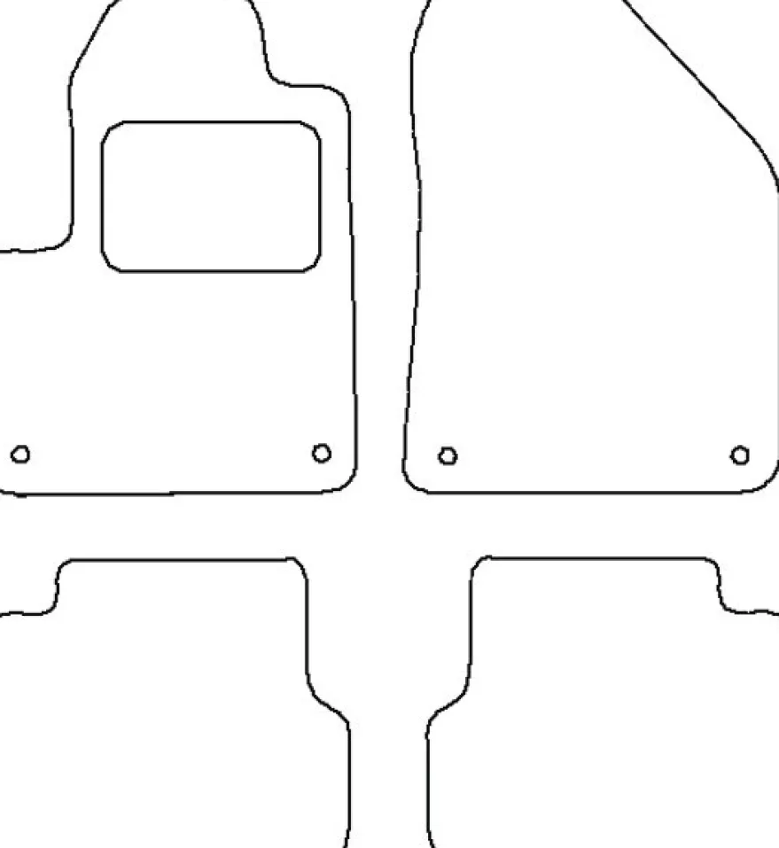 Textilmattor H-line Jeep Cherokee KL