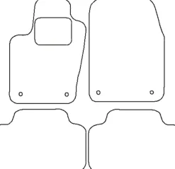 Textilmattor H-line Jeep Grand Cherokee WK2