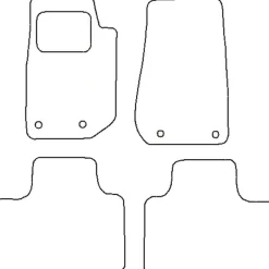 Textilmattor H-line Jeep Wrangler JK