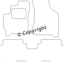 Textilmattor H-line Kia Carens II