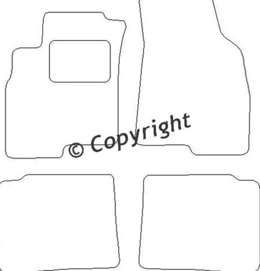 Textilmattor H-line Kia Opirus