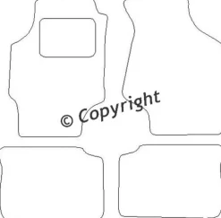 Textilmattor H-line Kia Shuma