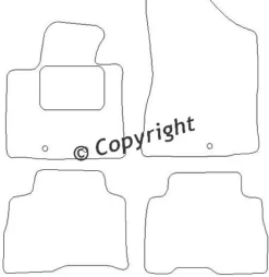 Textilmattor H-line Kia Sorento II XM 5-sits