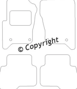 Textilmattor H-line Landrover Discovery 3