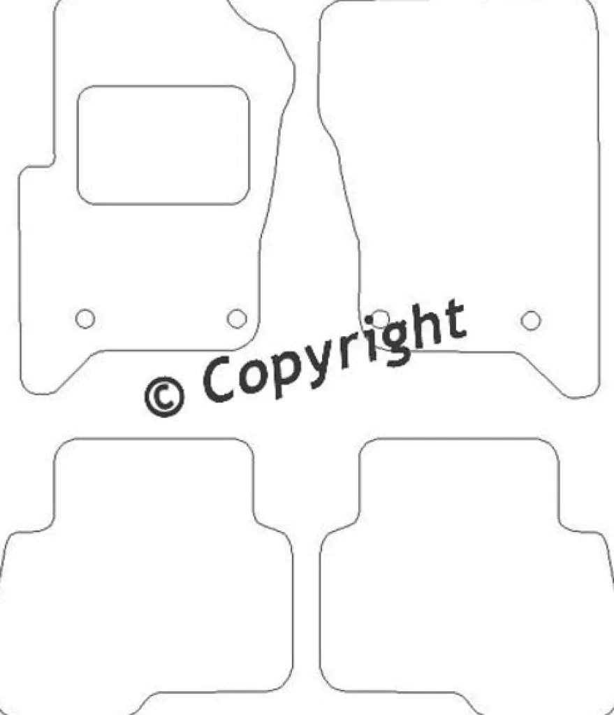 Textilmattor H-line Landrover Discovery 3