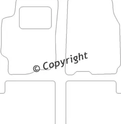 Textilmattor H-line Mazda 626