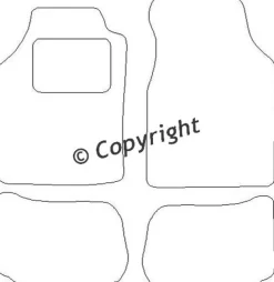 Textilmattor H-line Mazda 323