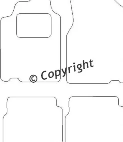 Textilmattor H-line Mazda 626 GL
