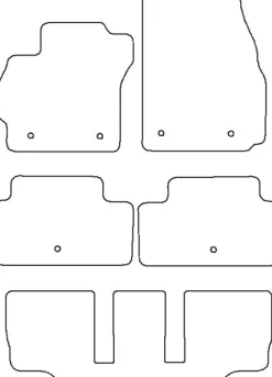 Textilmattor H-line Mazda 5 7-Sits