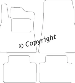 Textilmattor H-line Mercedes-Benz A-Klass W169