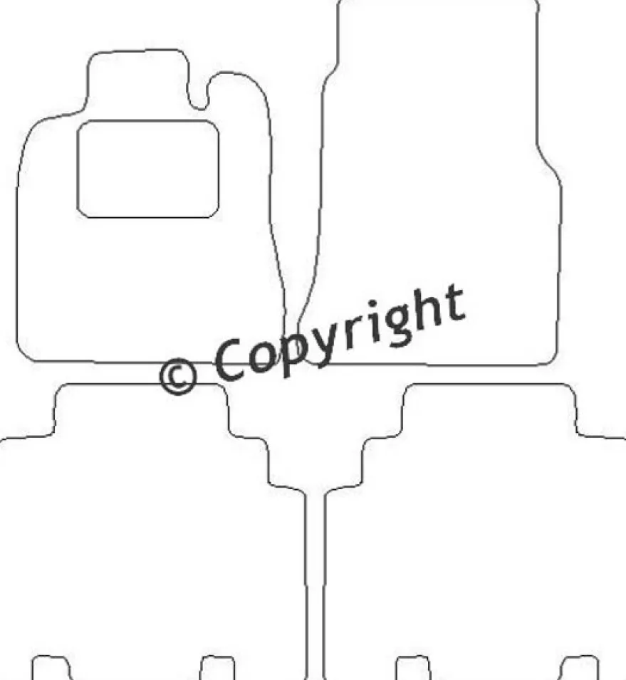 Textilmattor H-line Mercedes-Benz A-Klass W168