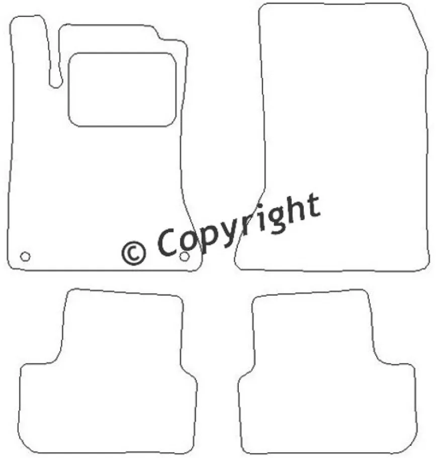 Textilmattor H-line Mercedes-Benz CLA-Klass C117