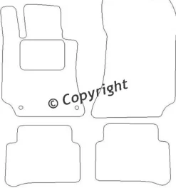 Textilmattor H-line Mercedes-Benz E-Klass W212