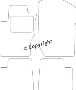 Textilmattor H-line Mercedes-Benz GL-Klass X164
