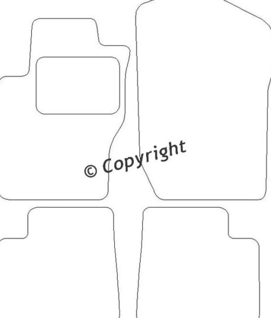 Textilmattor H-line Mercedes-Benz GL-Klass X164