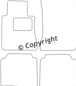 Textilmattor H-line Mercedes-Benz S-Klass W126